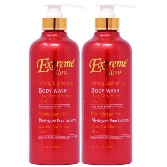 Extreme Glow Strong Lightening Body Wash 27oz (Pack of 2)